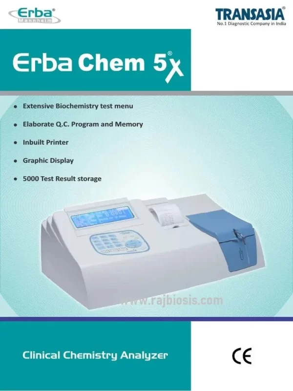 Erba Chem 5x Clinical Chemistry Analyzer